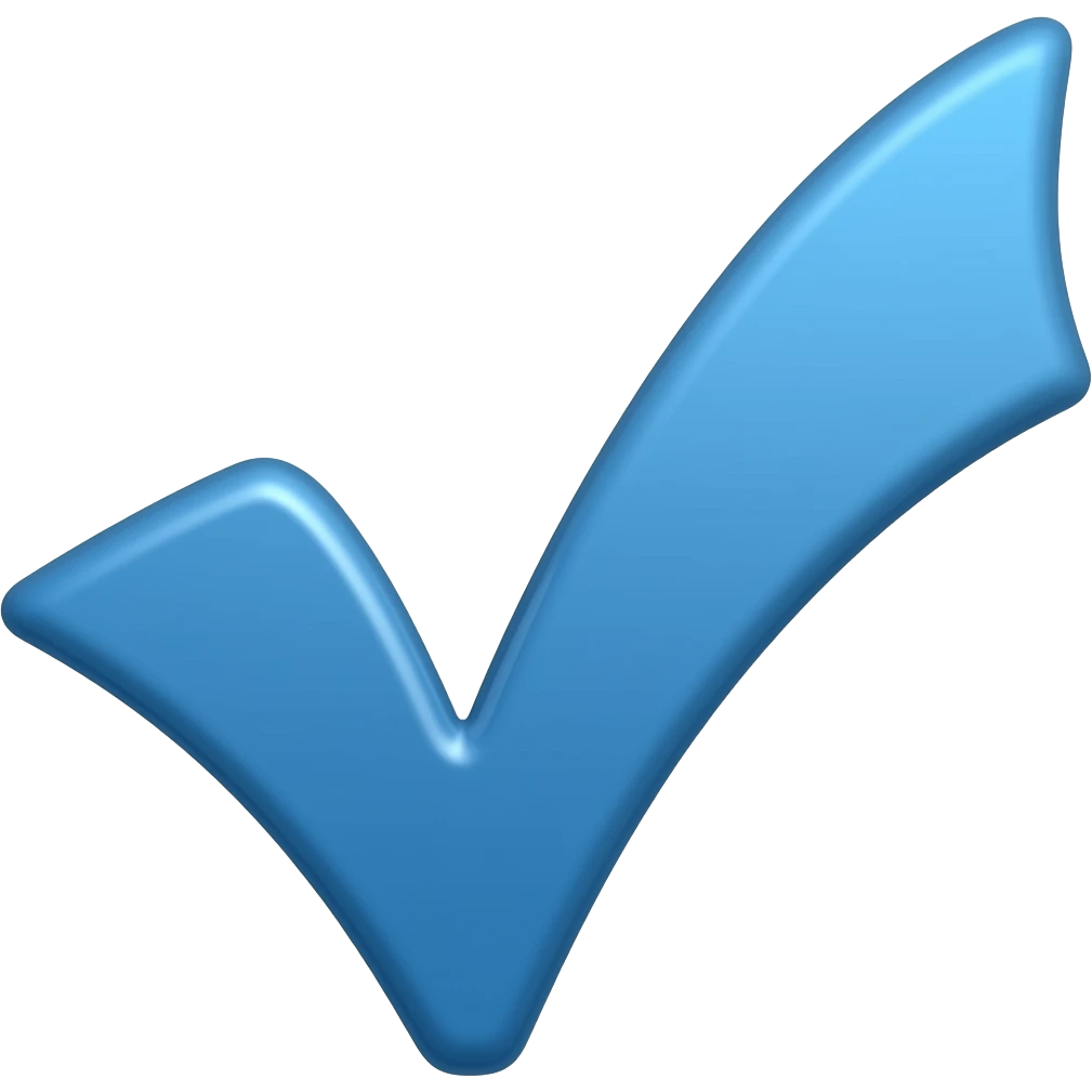 blue tick verification badge emoji