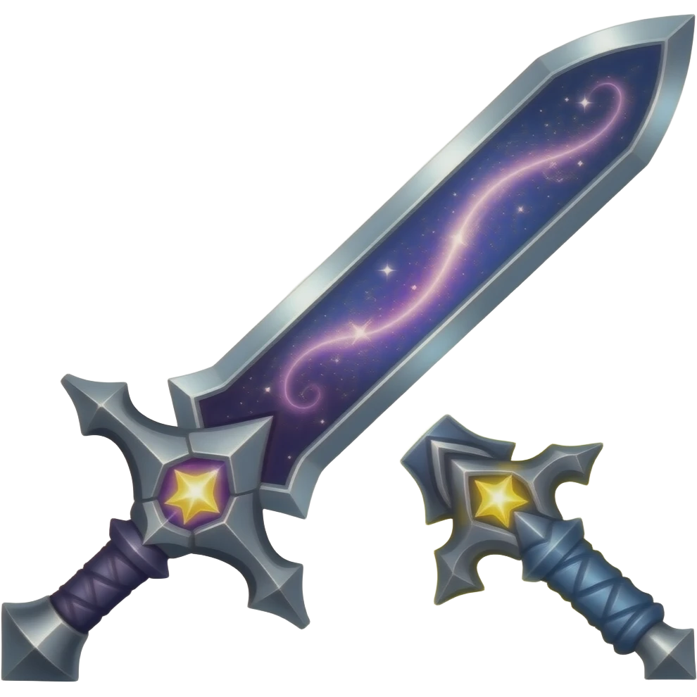 Galaxy Cosmic Sword emoji