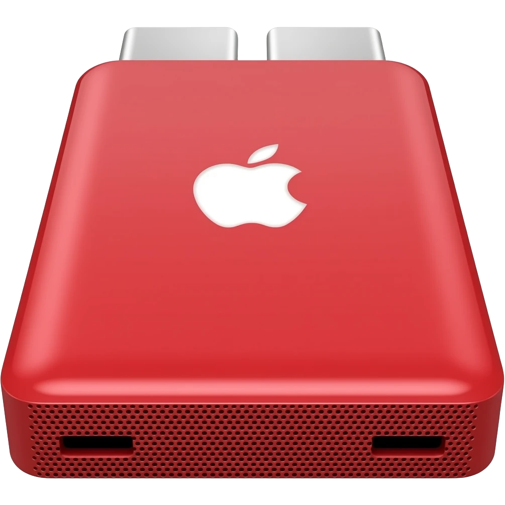 disque dur moderne apple rouge emoji
