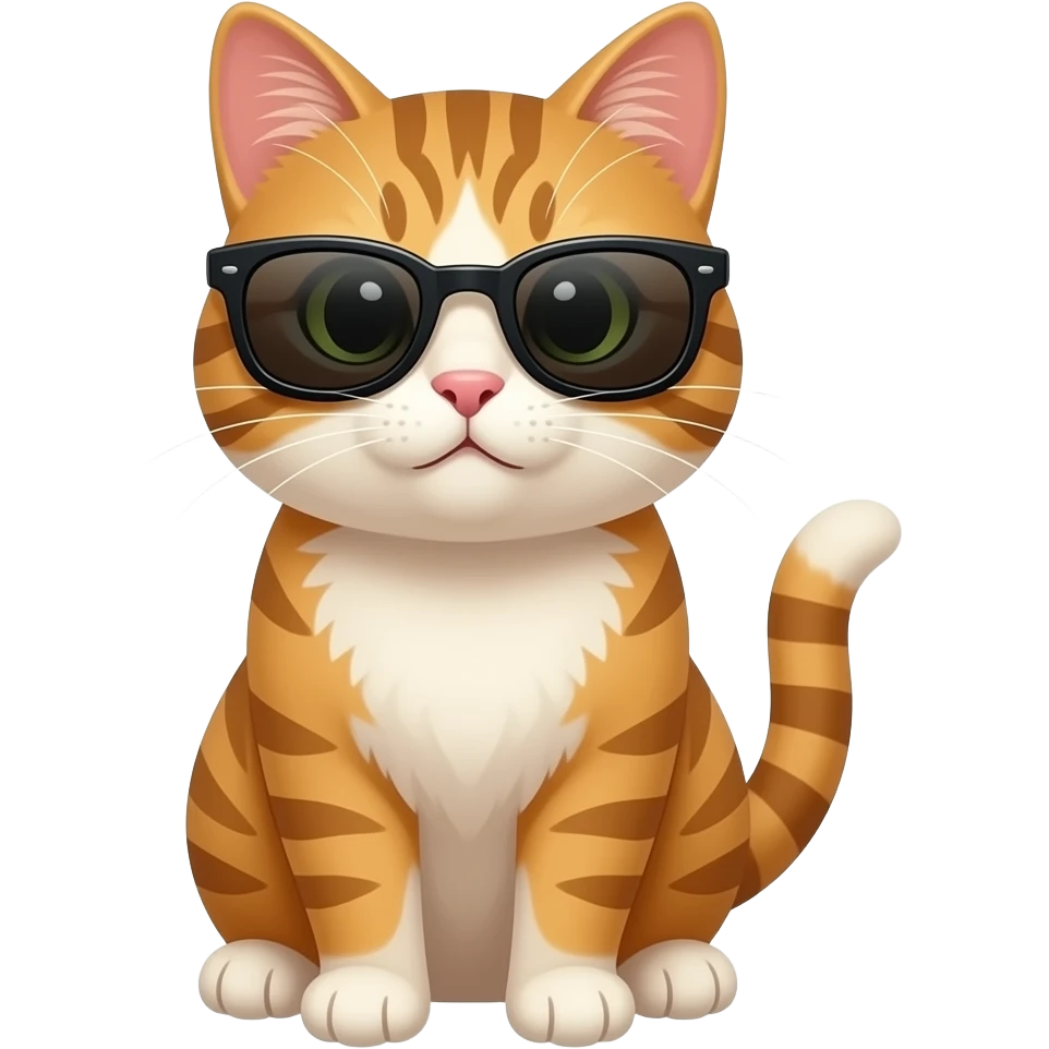 Cat wearing sunglasses emoji