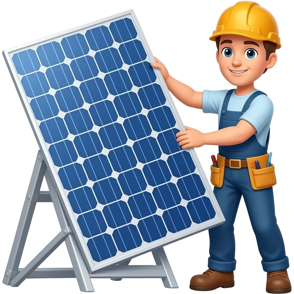 installation solar panels emoji