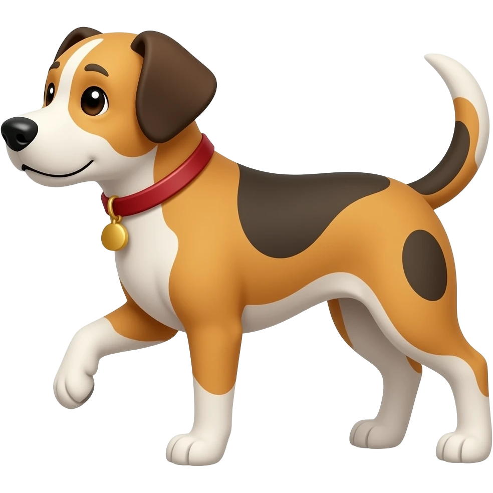 Cachorro marcando território emoji