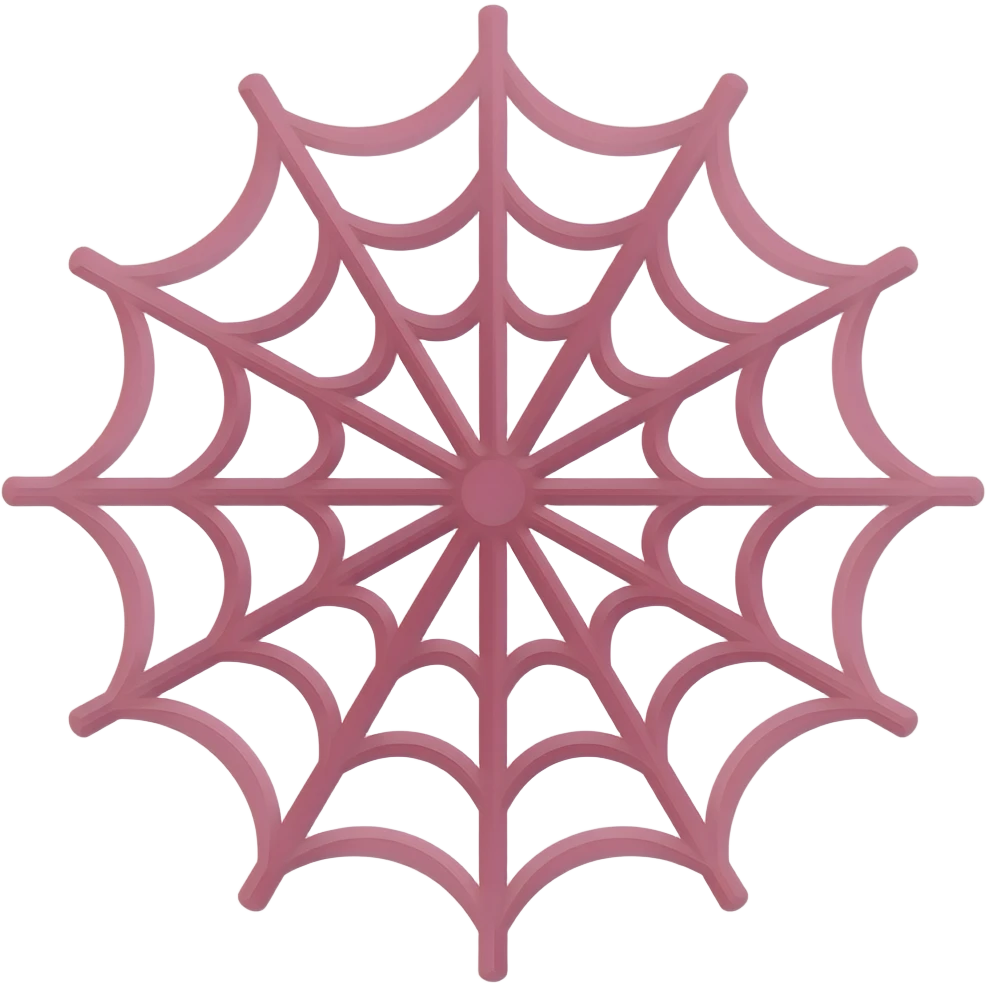 pink spider web emoji