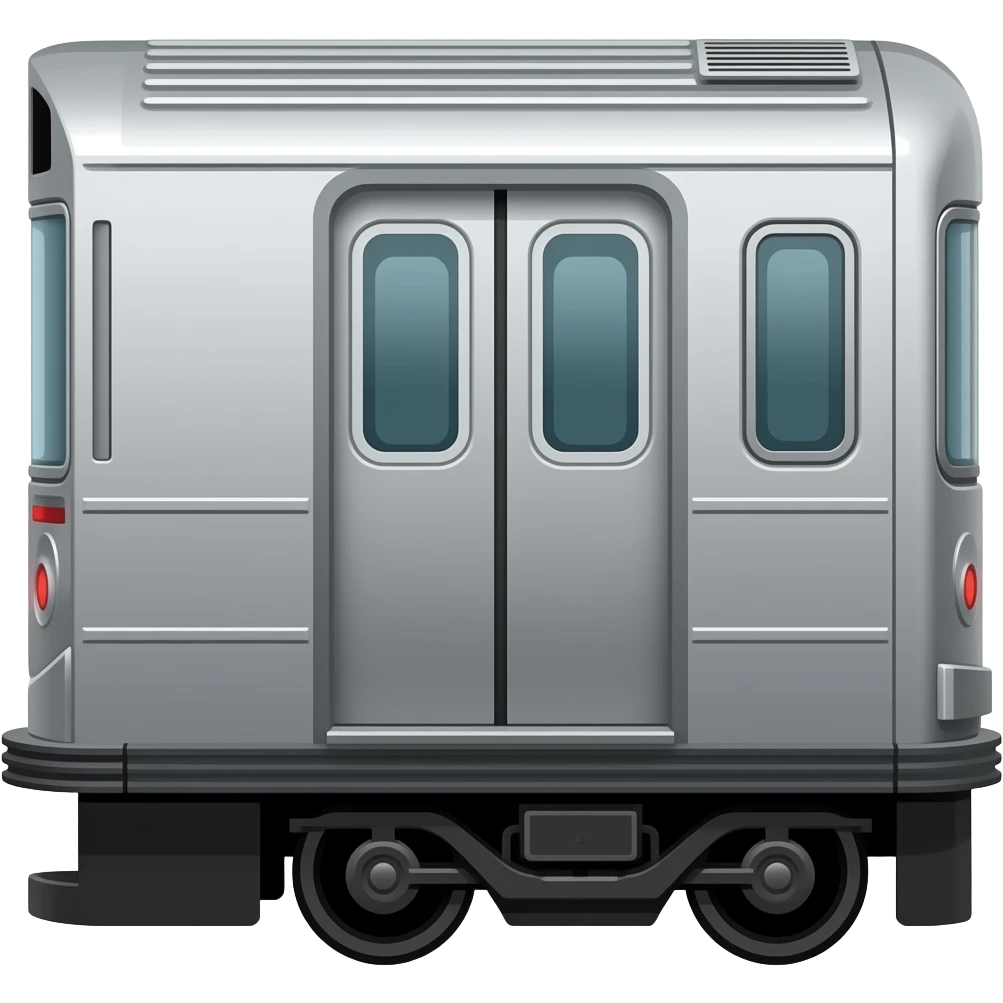 full subway train from the side only emoji