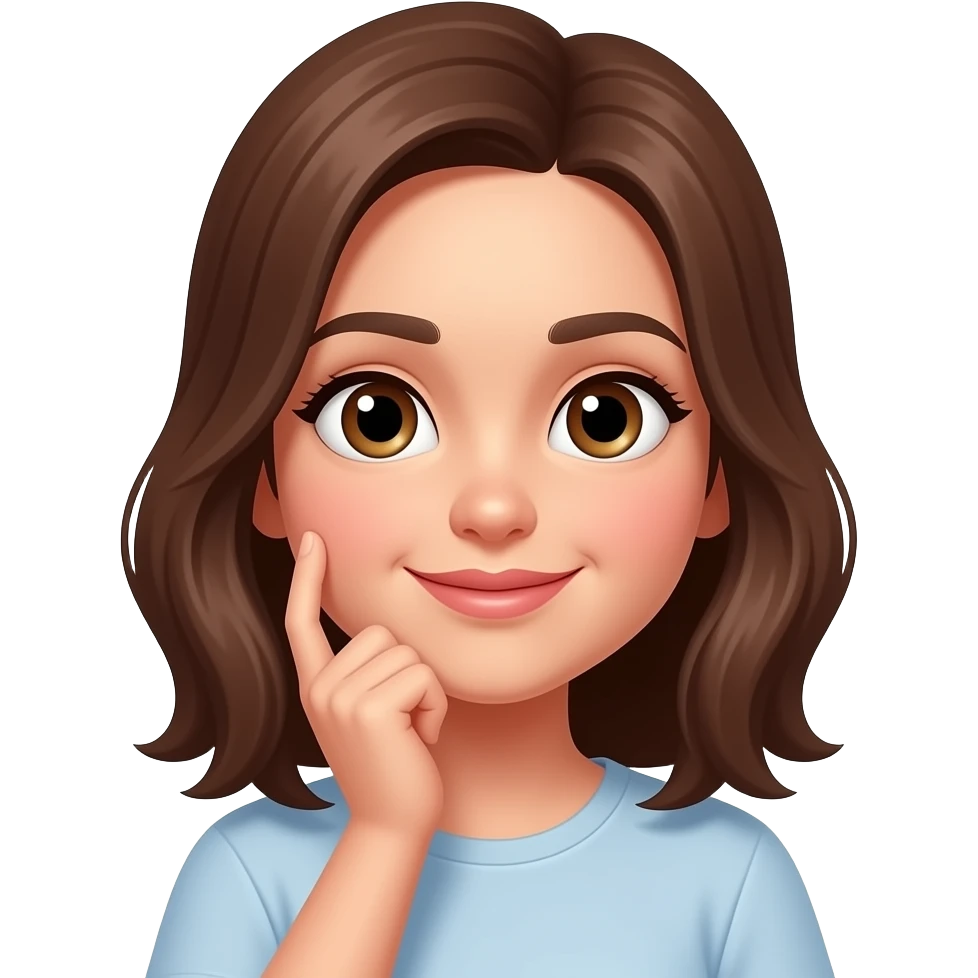 Girl thinking of her boyfriend emoji
