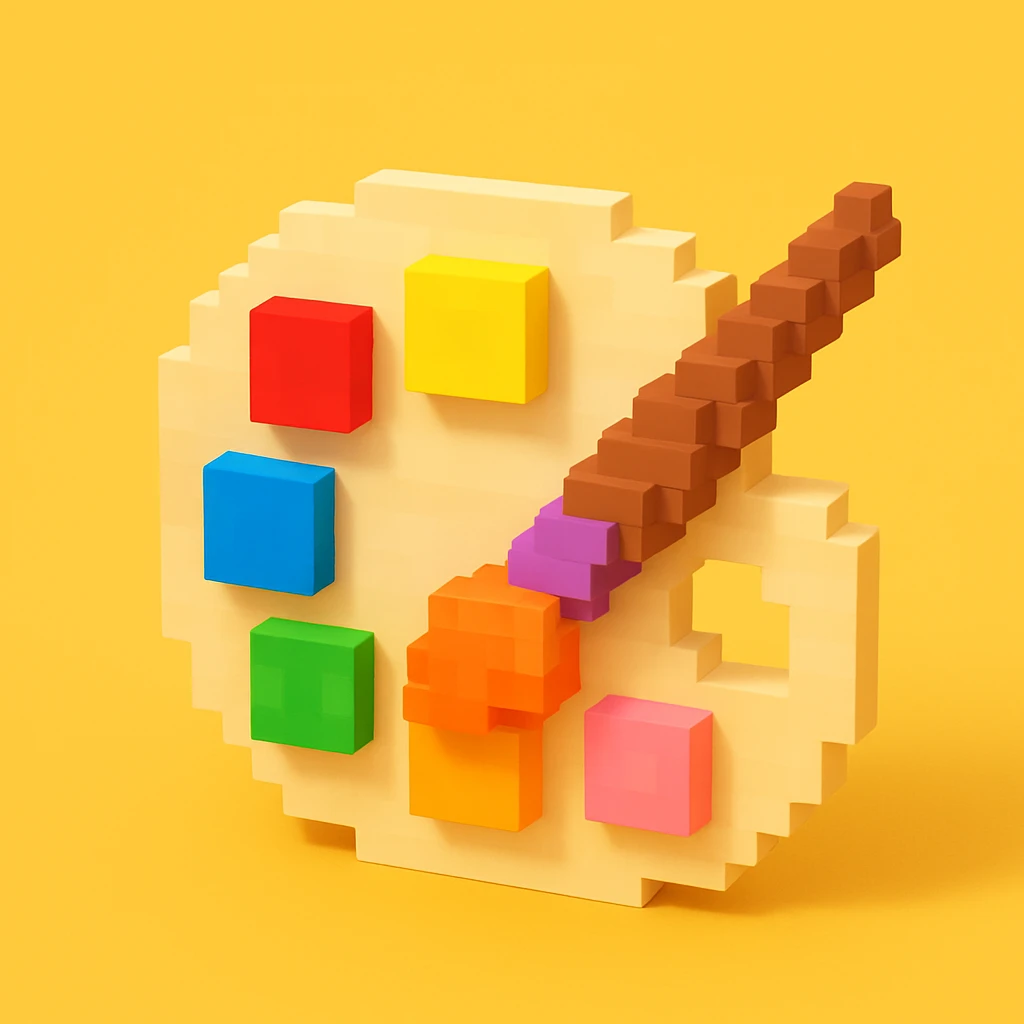 palette with brush emoji