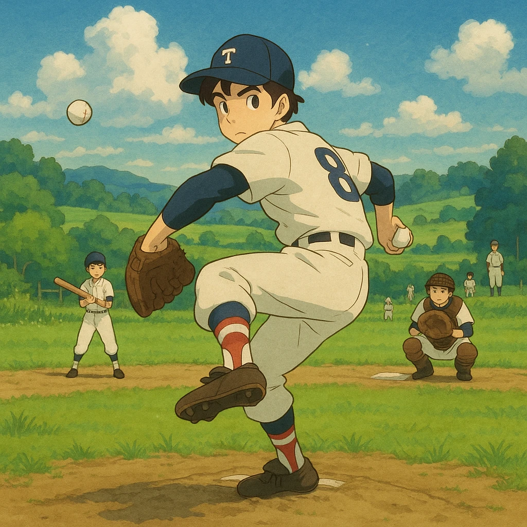 baseball, ghibli style emoji