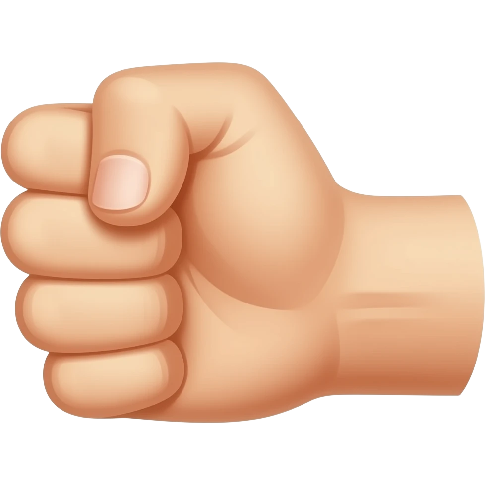 right fist closed side emoji
