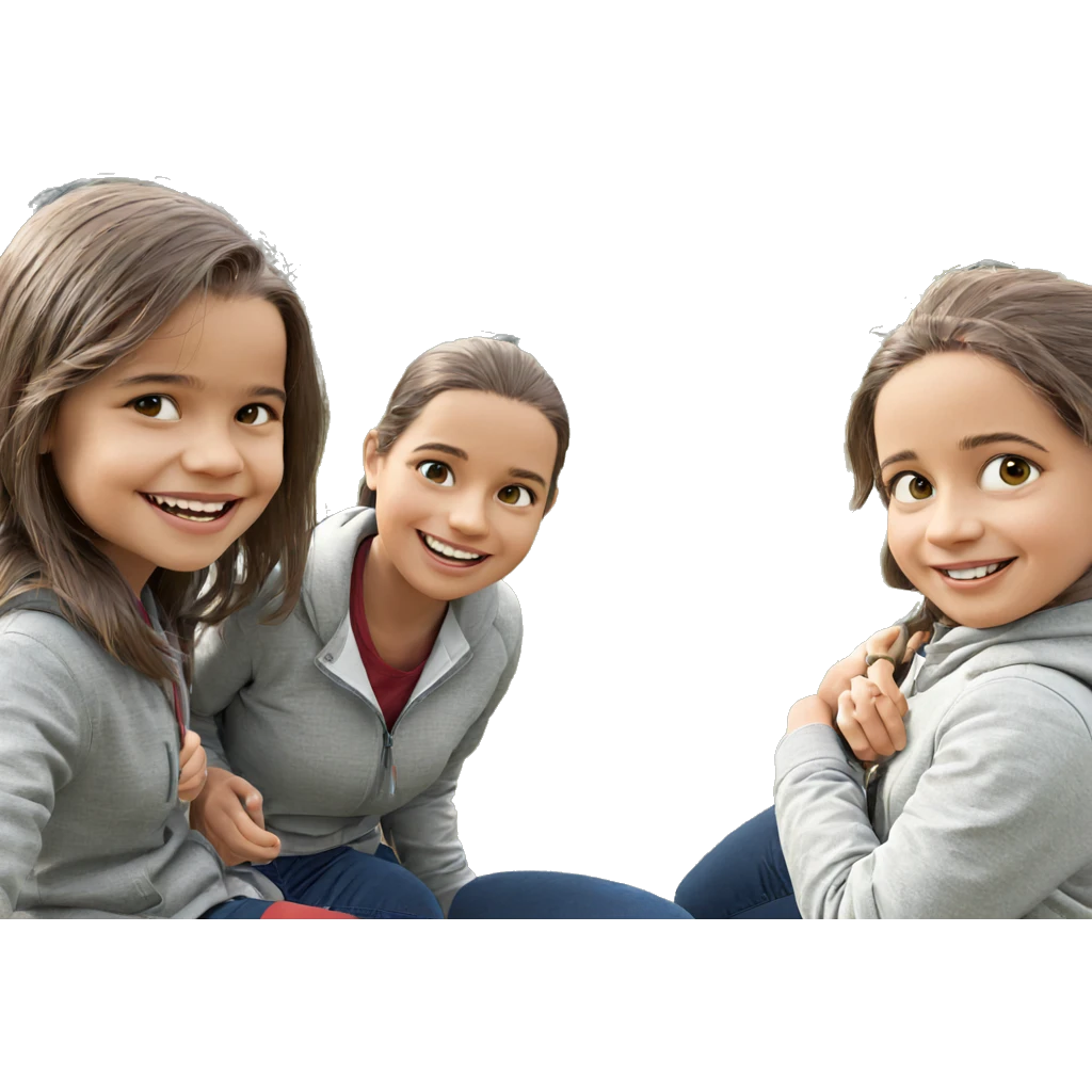 happy group in nature emoji