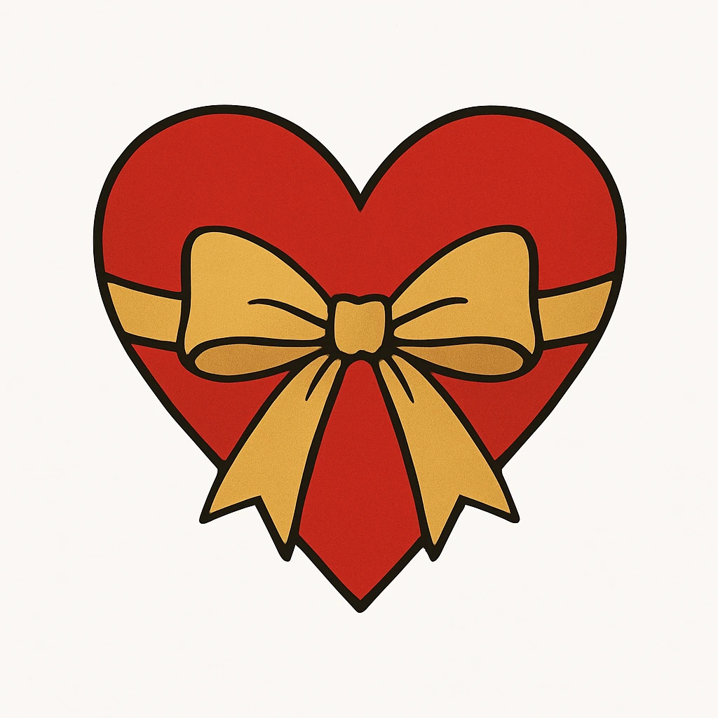 heart with a bow emoji