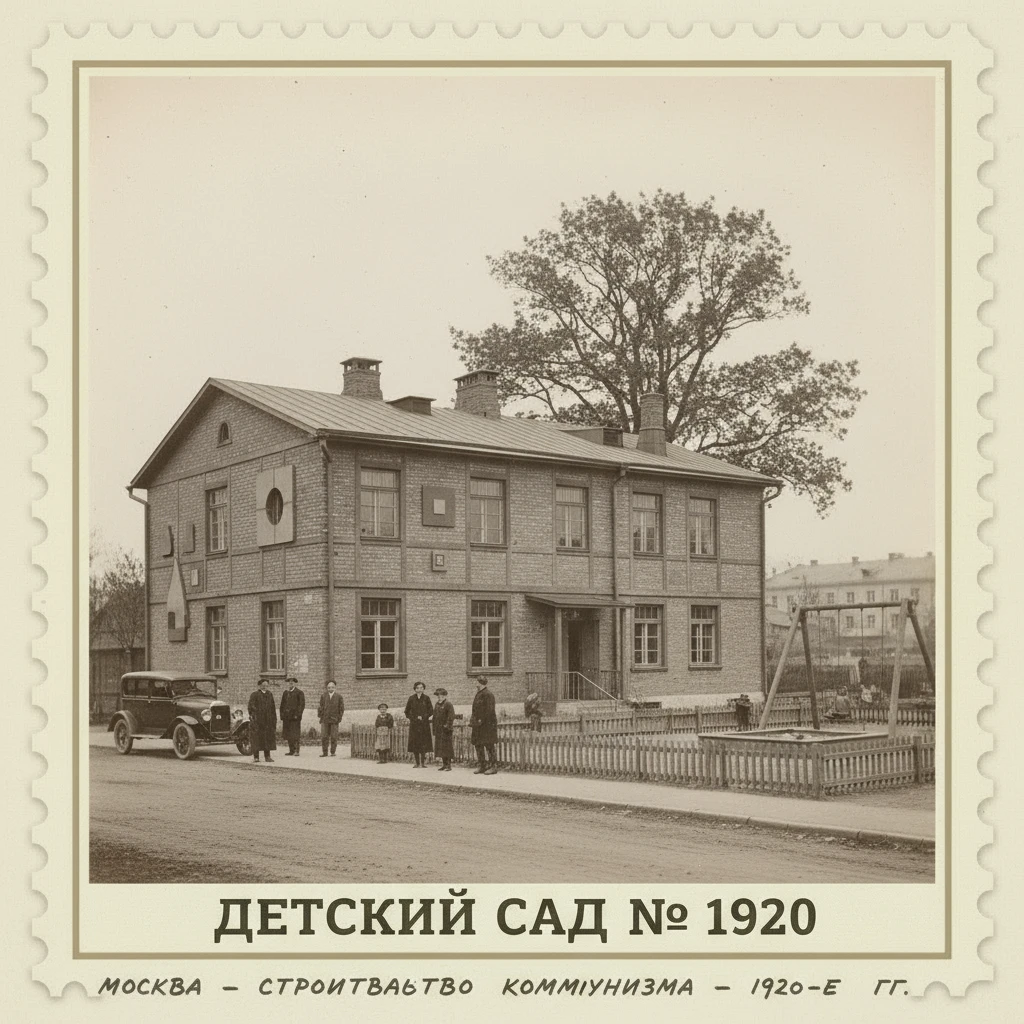 Сделай марку детский сад 1920 год 

Стиль марки такой же, как на прикрепленном фото emoji