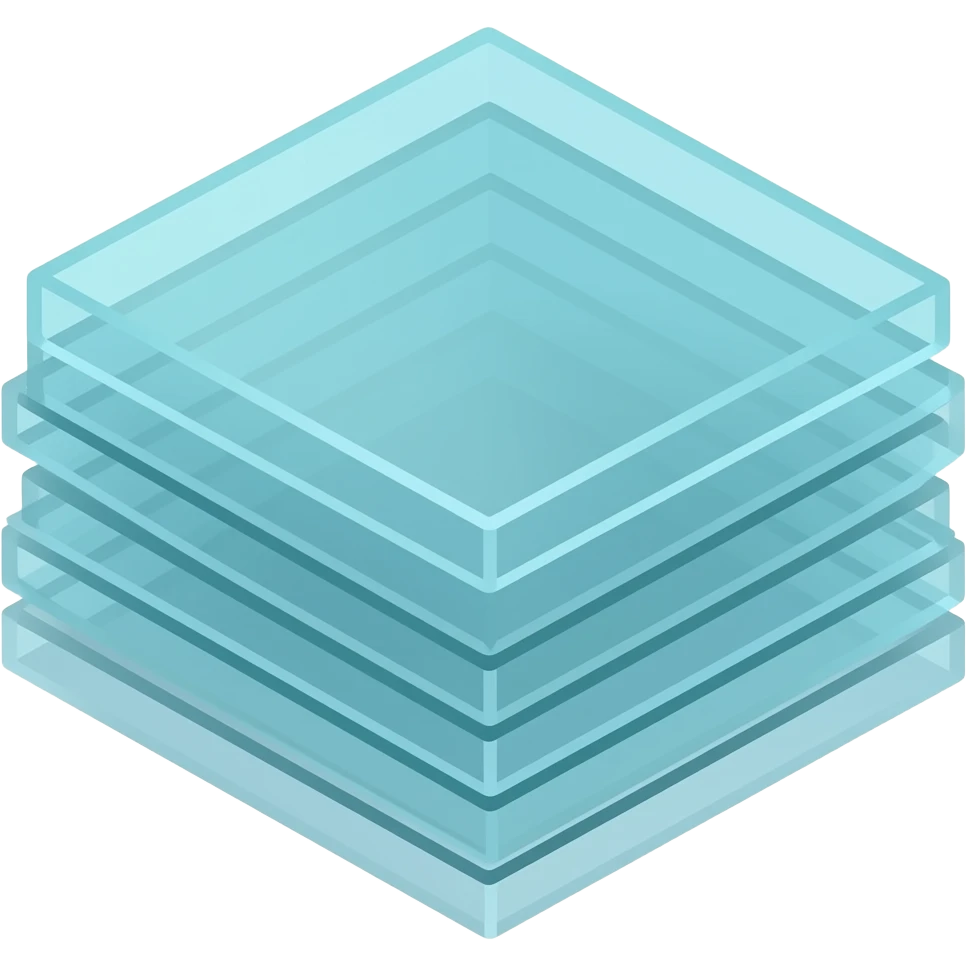 glass panels stacked emoji