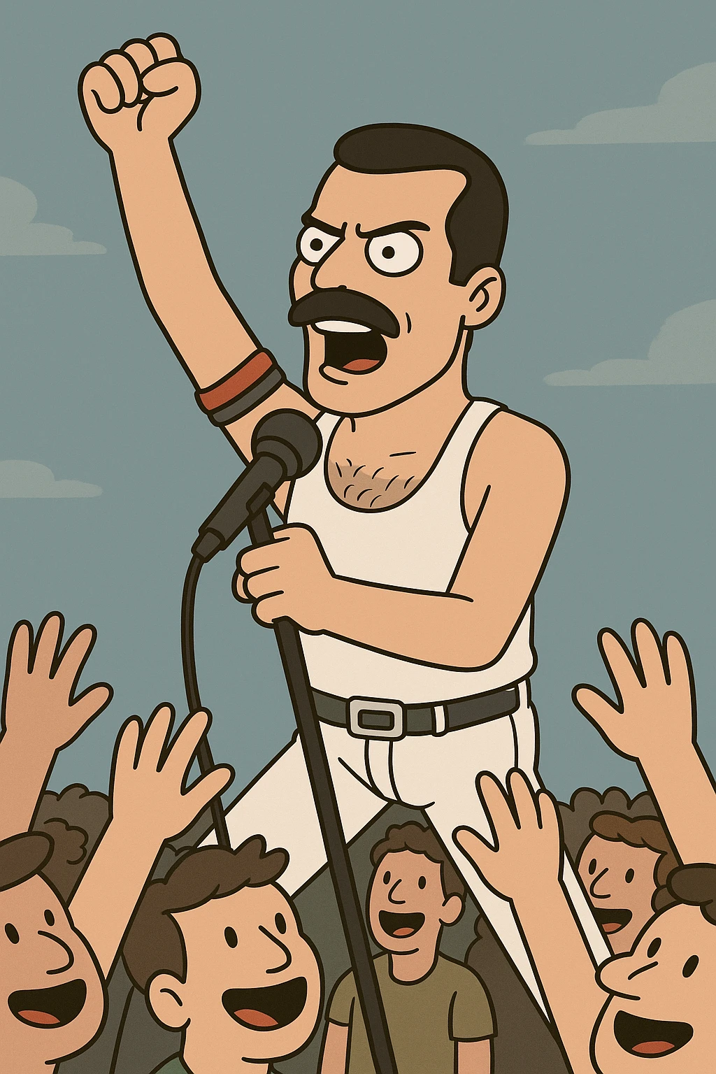 freddie mercury last days pumping the people that shearing  emoji