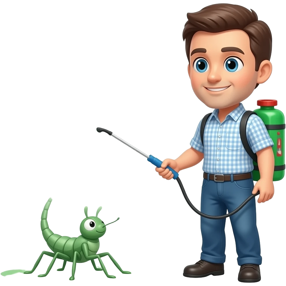 Insecticide man emoji