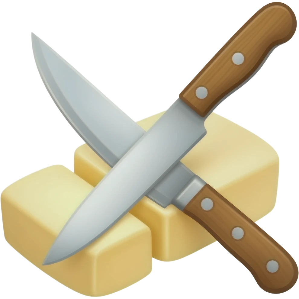 Knife-cut soap emoji