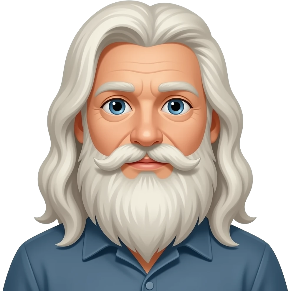 Longest beard and hair ever emoji