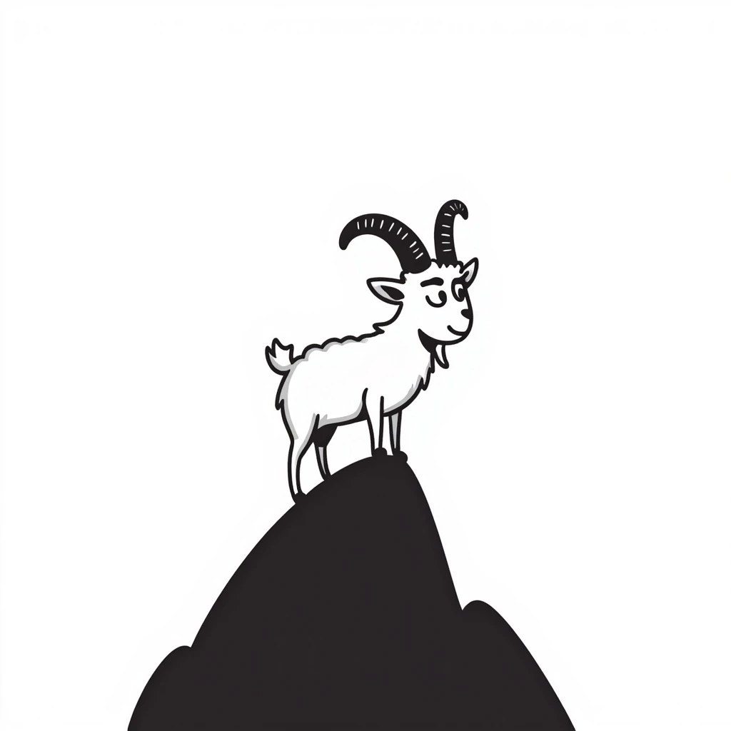 Mountain goat emoji