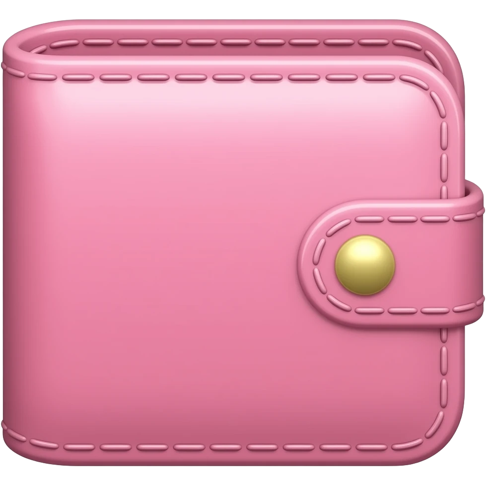 Pink wallet icon emoji