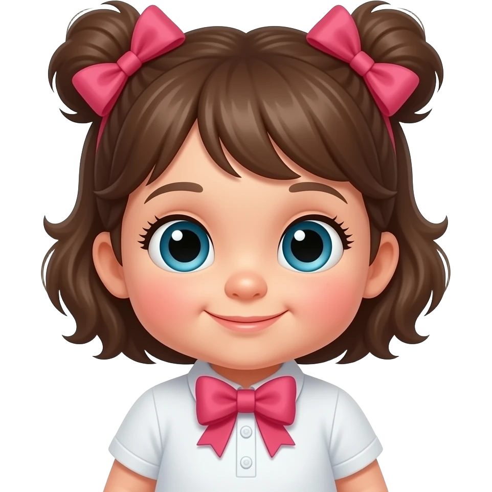 Bebe con lazos emoji