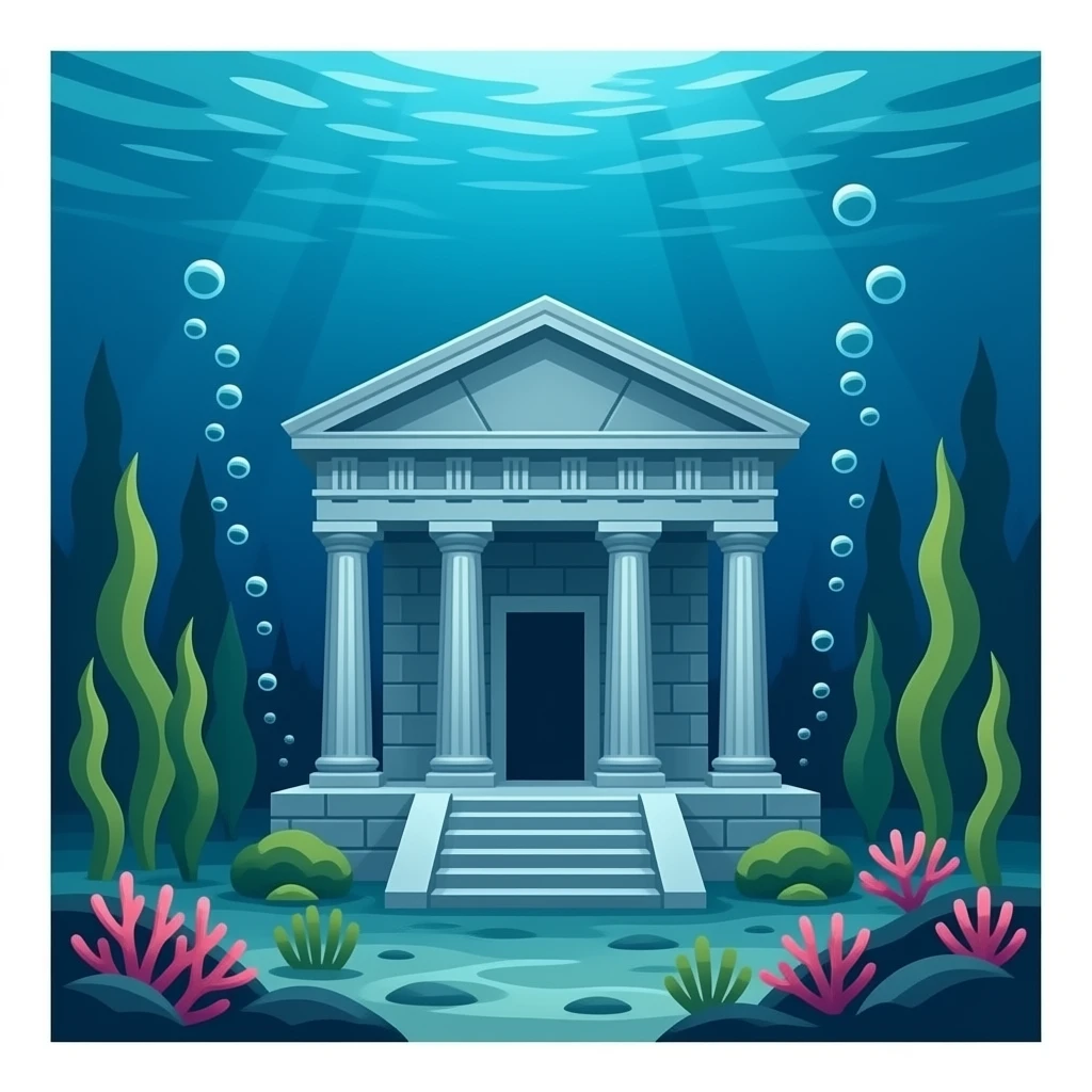 Unterwasser Tempel emoji