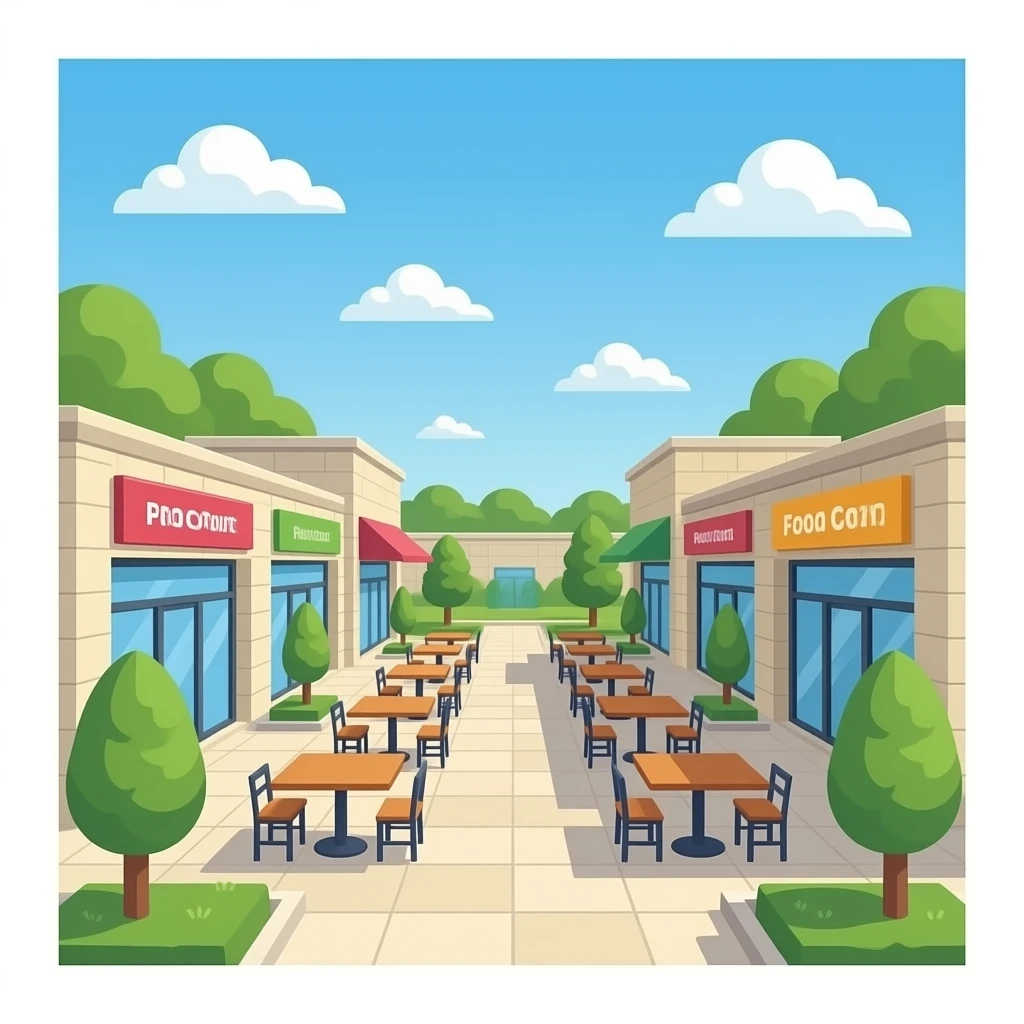Mall food court emoji