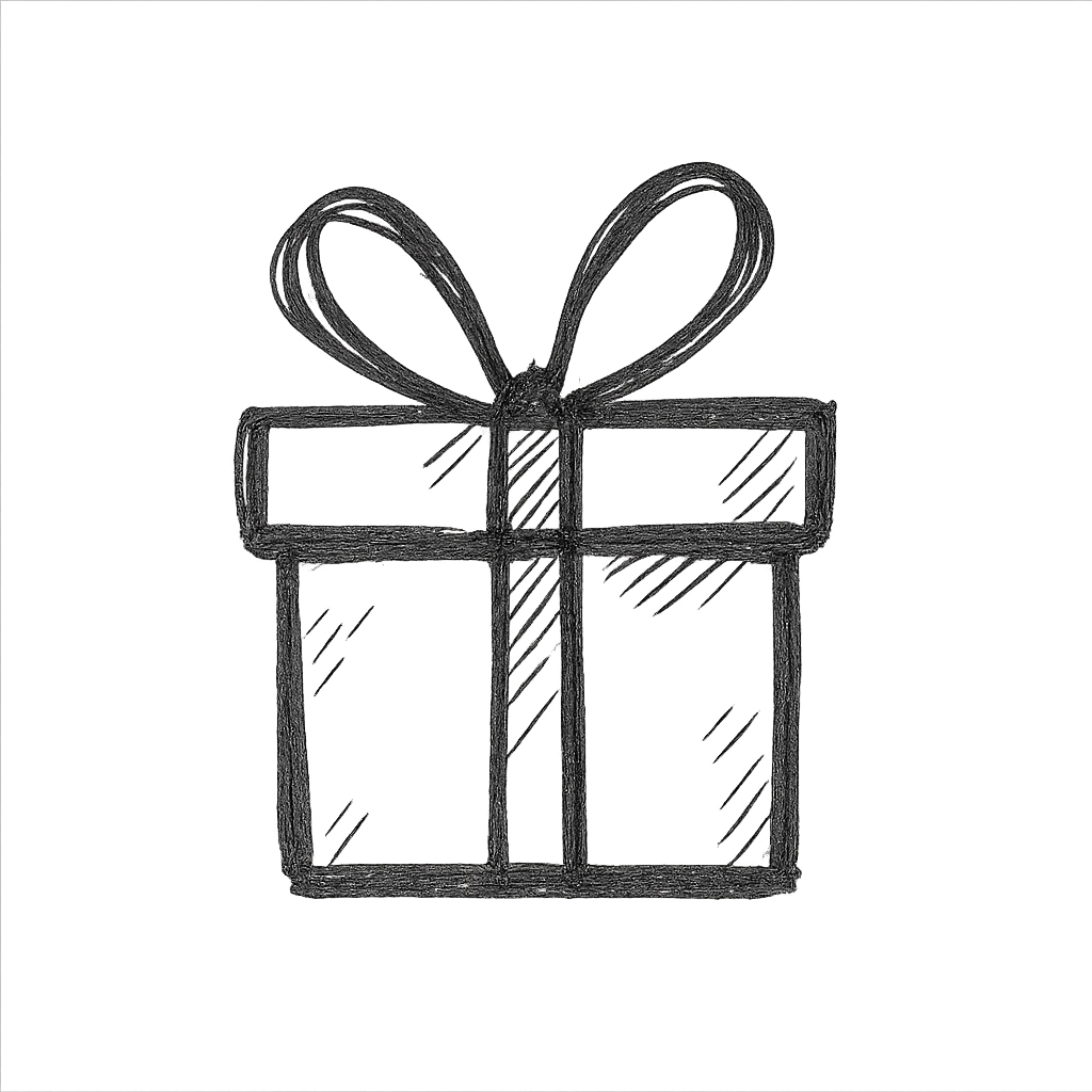 a gift box with a ribbon emoji