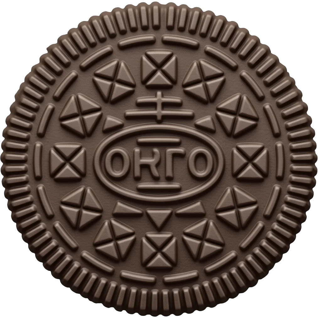 Galleta oreo rosita emoji
