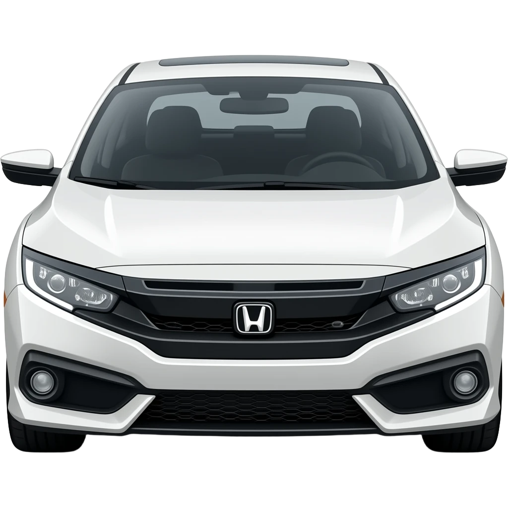 a white 2018 Honda Civic emoji
