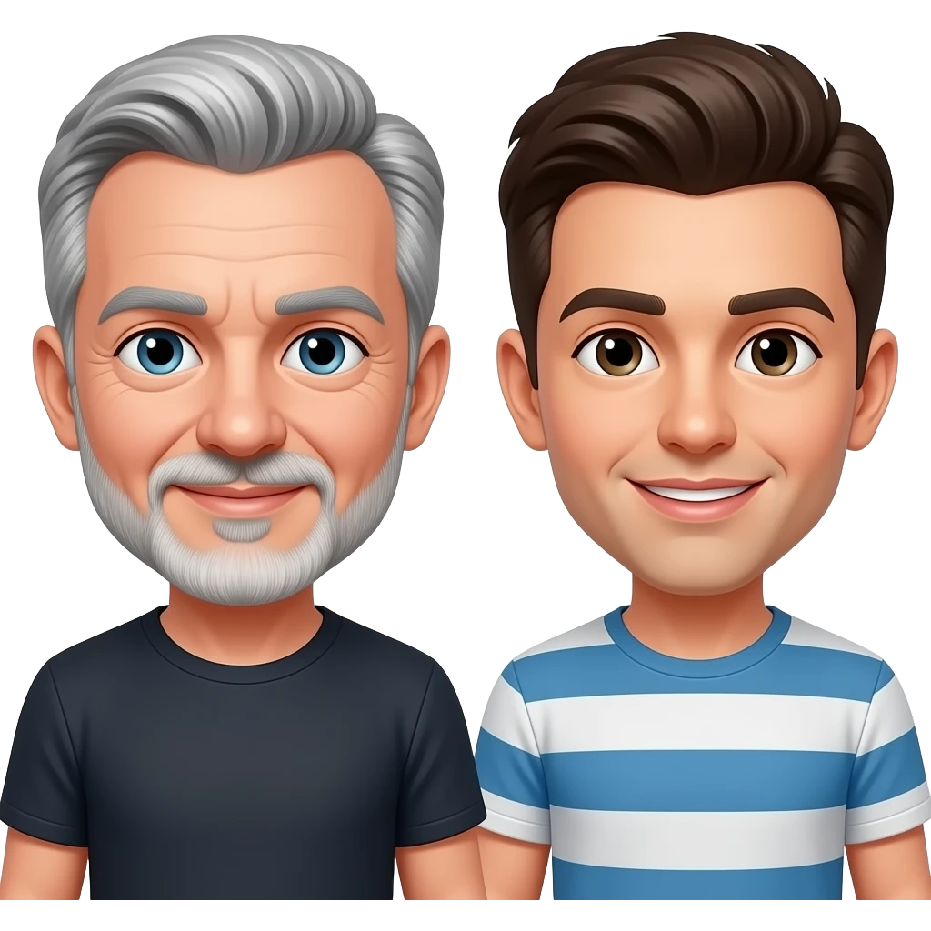 Older Gay Daddy and Twink emoji