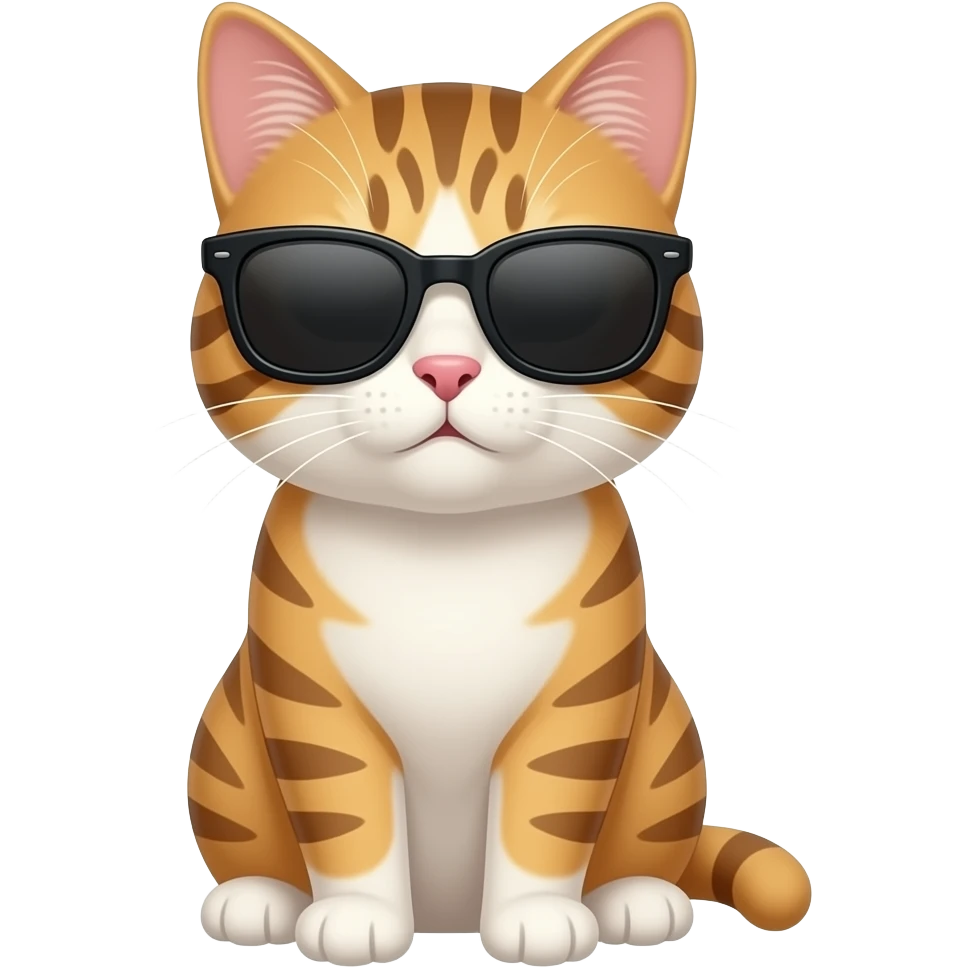 Cat wearing sunglasses emoji