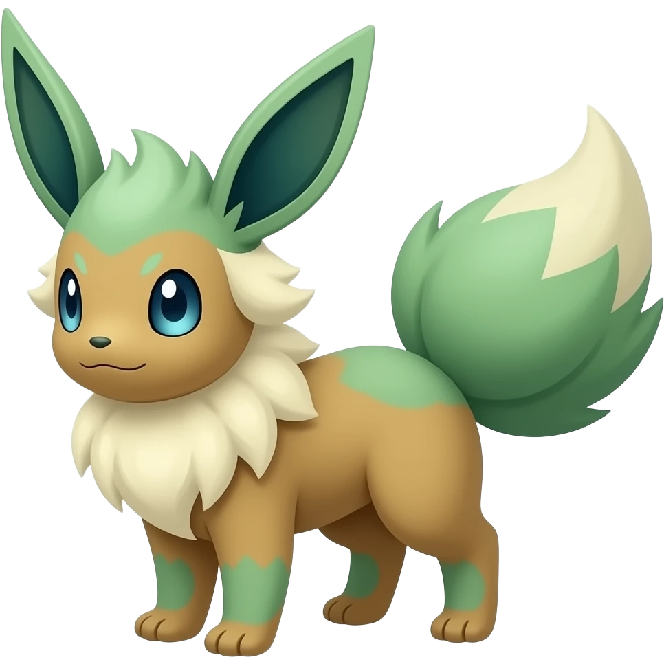 Tropius-Shaymin-Eevee-Bayleaf-Meloetta-Pokémon-fusion, full body emoji