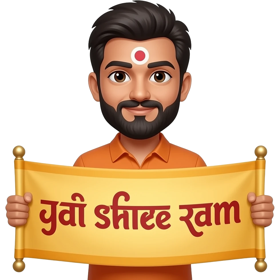 Can you add Jai shree ram words emoji
