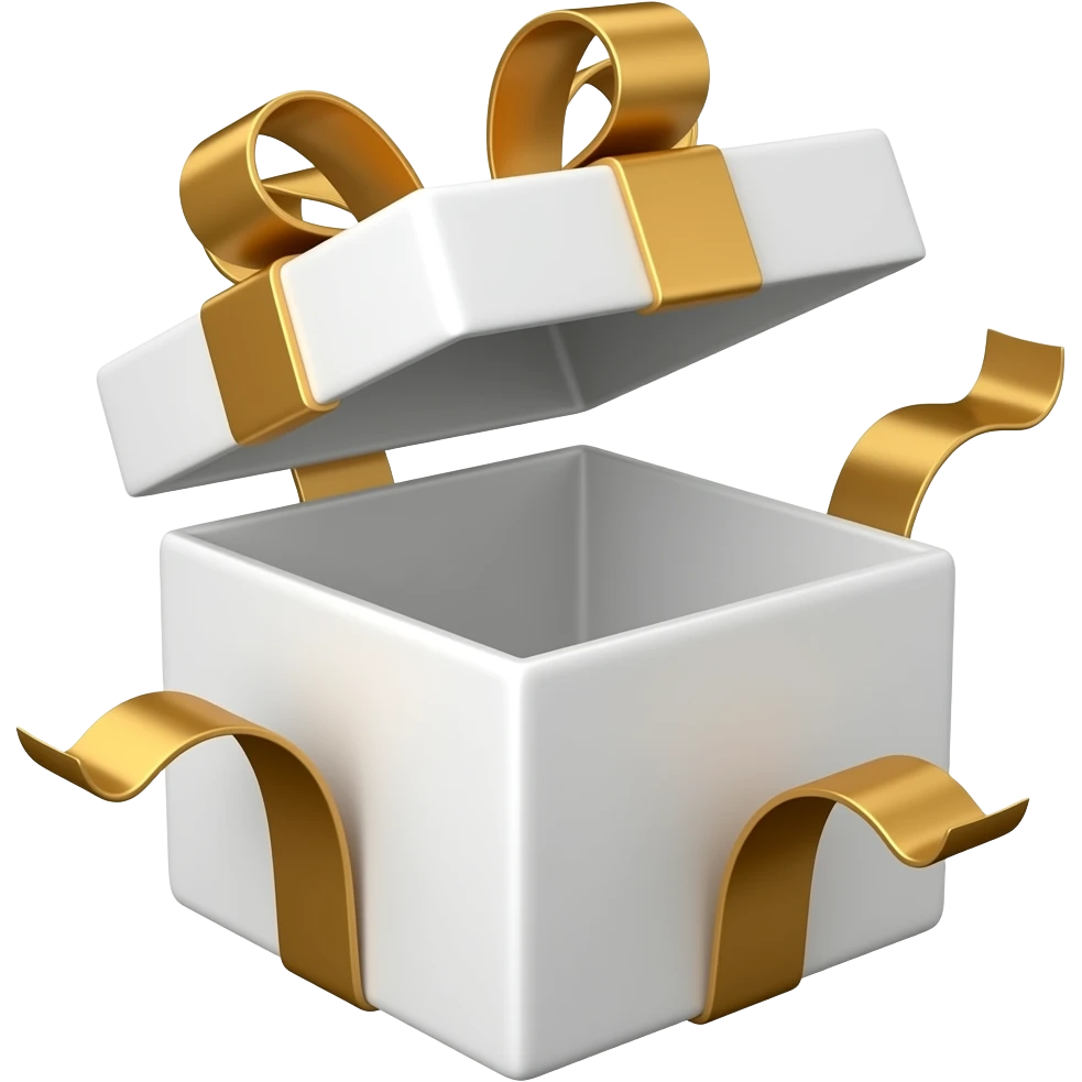 opened present box emoji