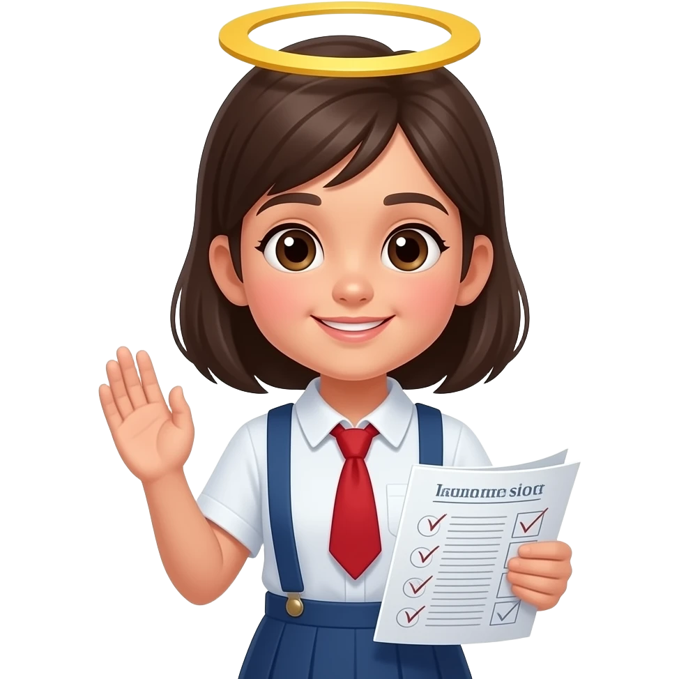 create an emoji for my daughter to show that she will do well in her exams, she is NOT graduating, just doing exams, create an emoji with Ganesha blessing her emoji