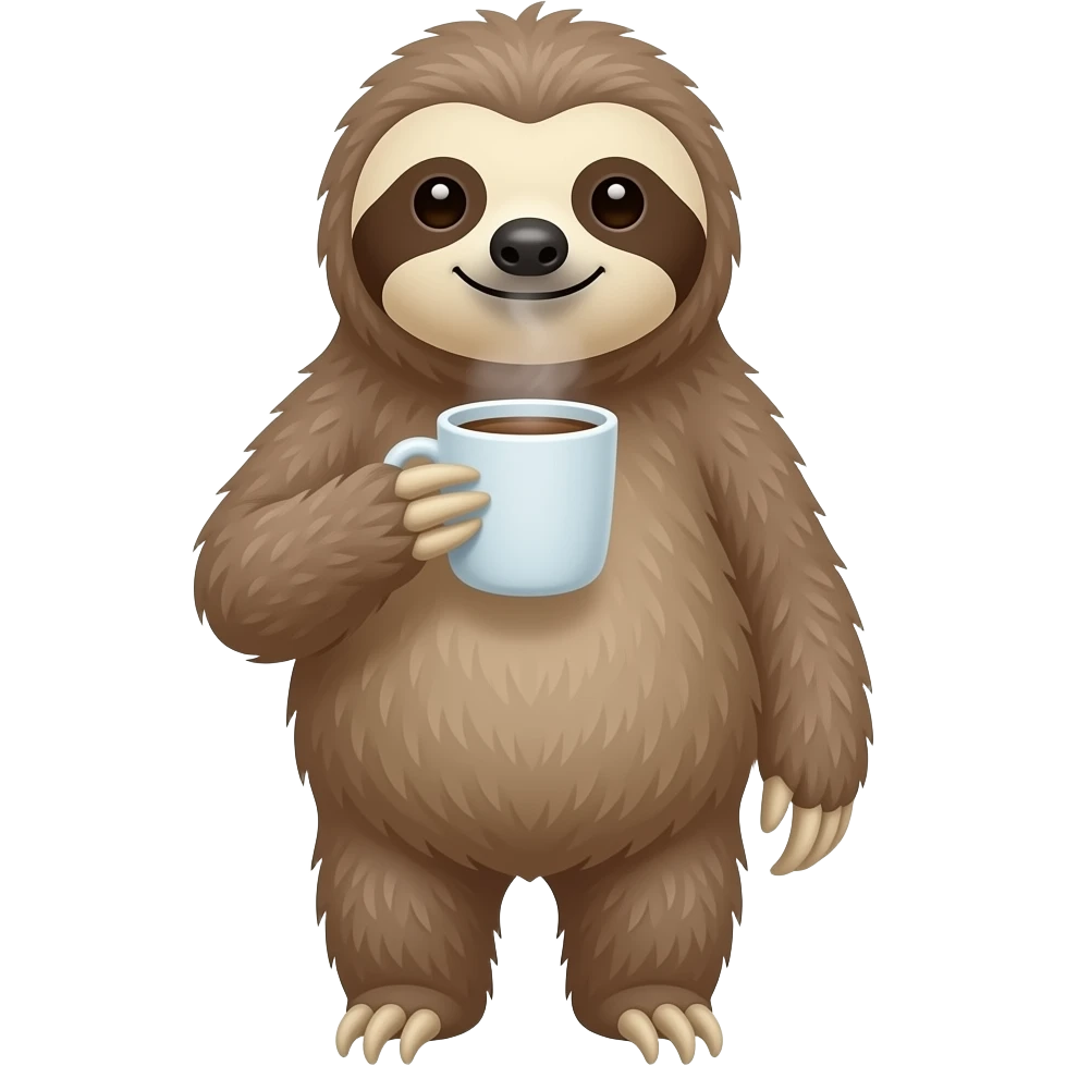 sloth COFFEE emoji