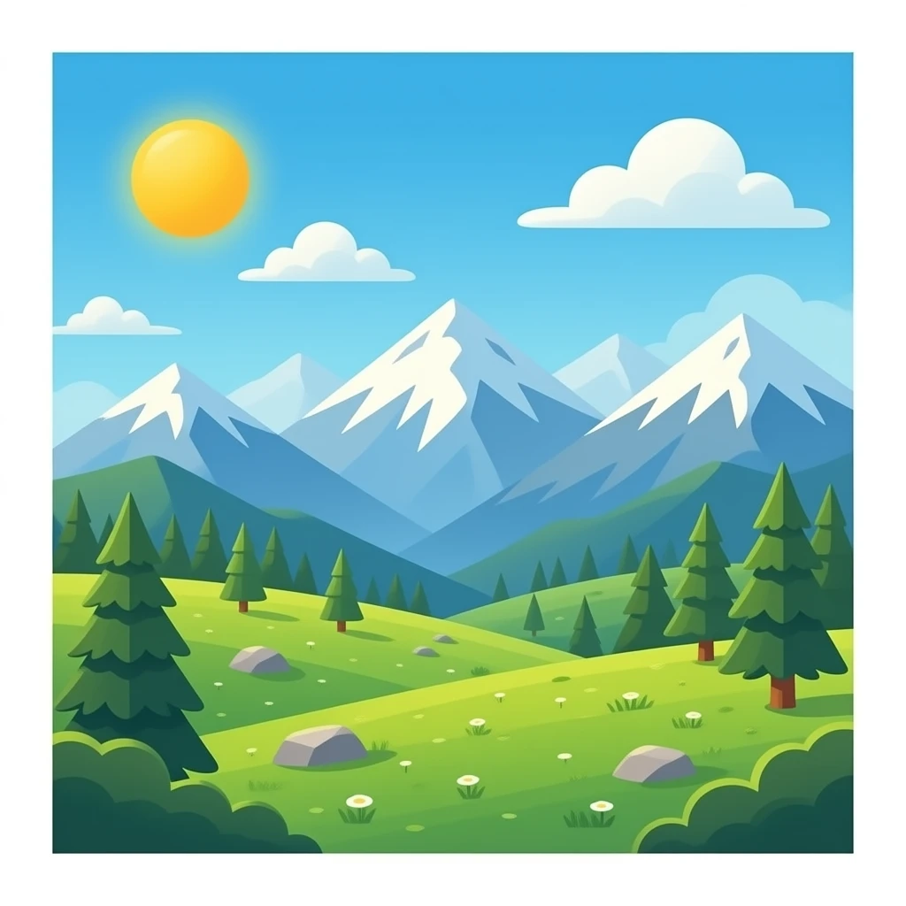 Mountains beautiful emoji