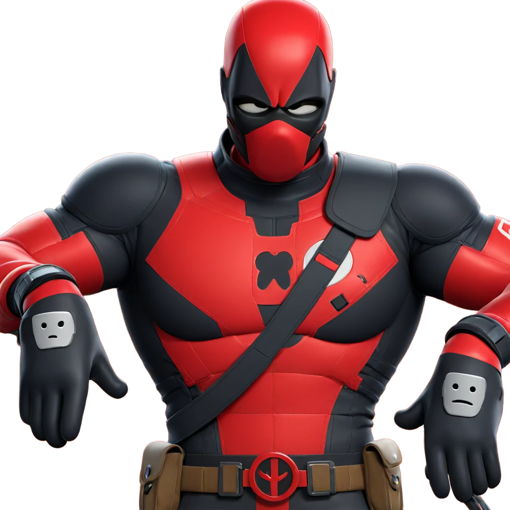 masked hero in utility suit emoji