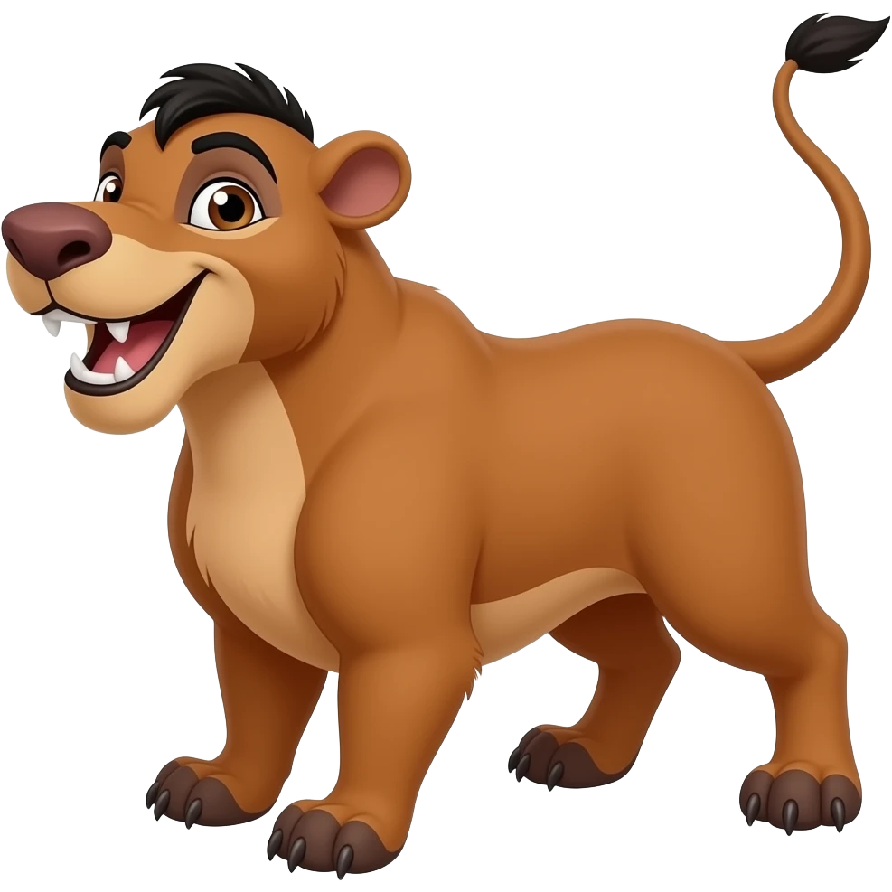 Pumba del rey león emoji