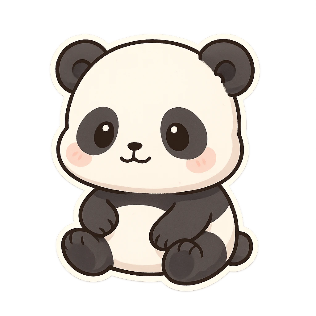 一只可爱的大熊猫 emoji