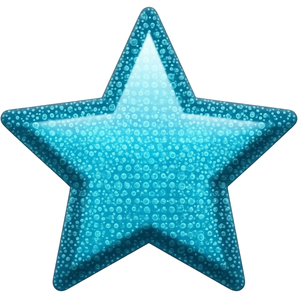 blue gliter stars emoji