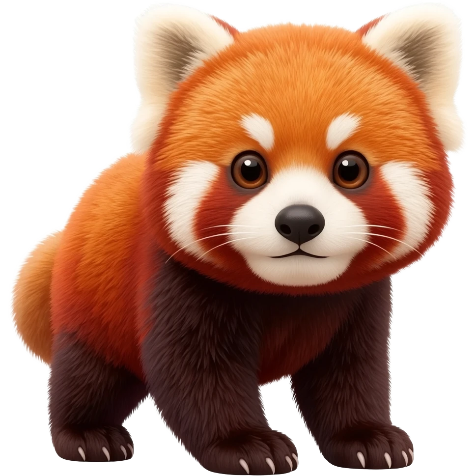 red panda baby pixar style emoji