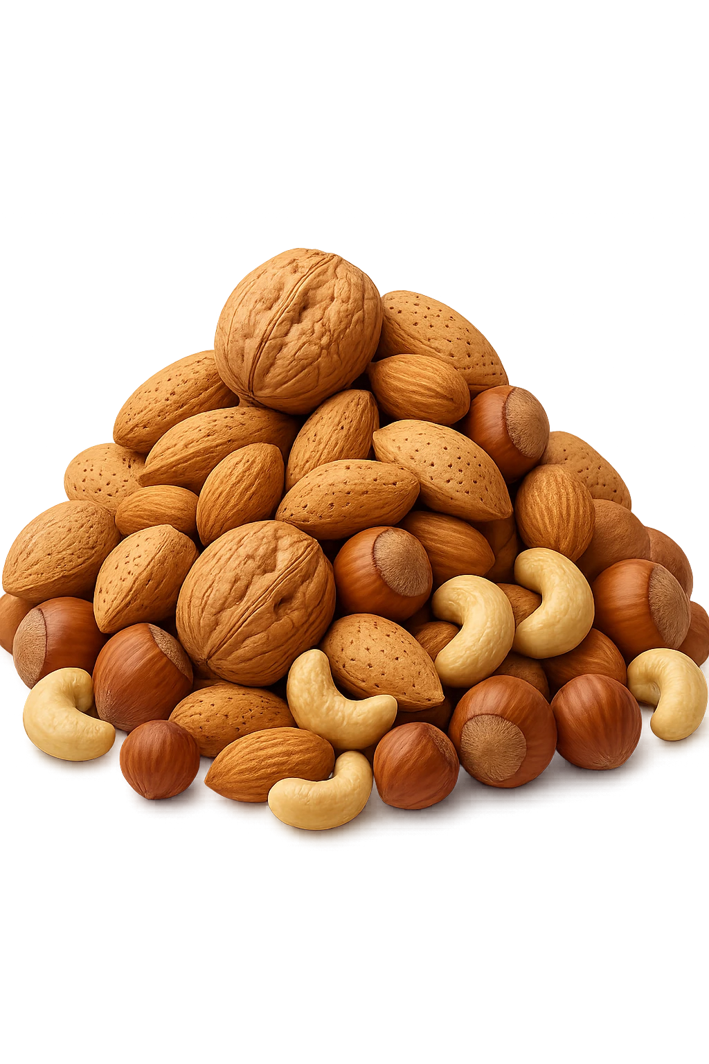 montagna di noci, iperrealistici 4k emoji
