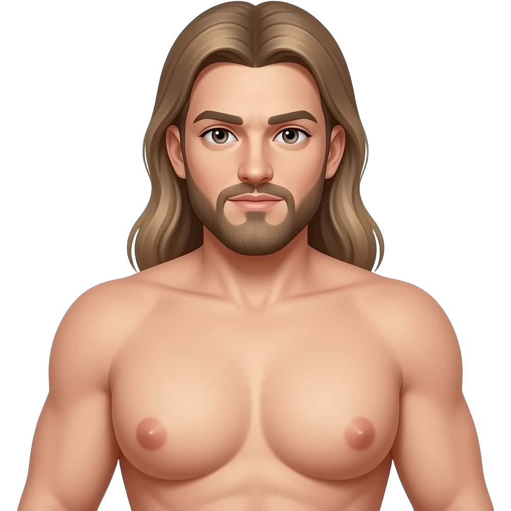 make me a humanoid emoji with a ample tits but make them not wear a bra. Humanoid, tits swinging and hanging out. Also, give them a thick cock with a mushroom tip emoji