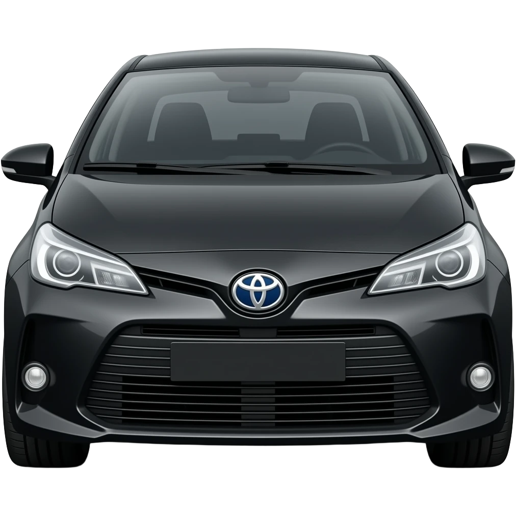 Sporty Black Toyota Yaris 2022 GR emoji