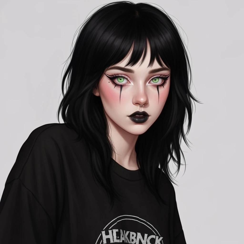 emo profile picture, cute, expressive, minimal, variation 2 emoji