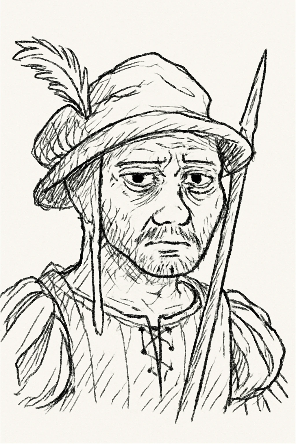Landsknecht looking at viewer emoji