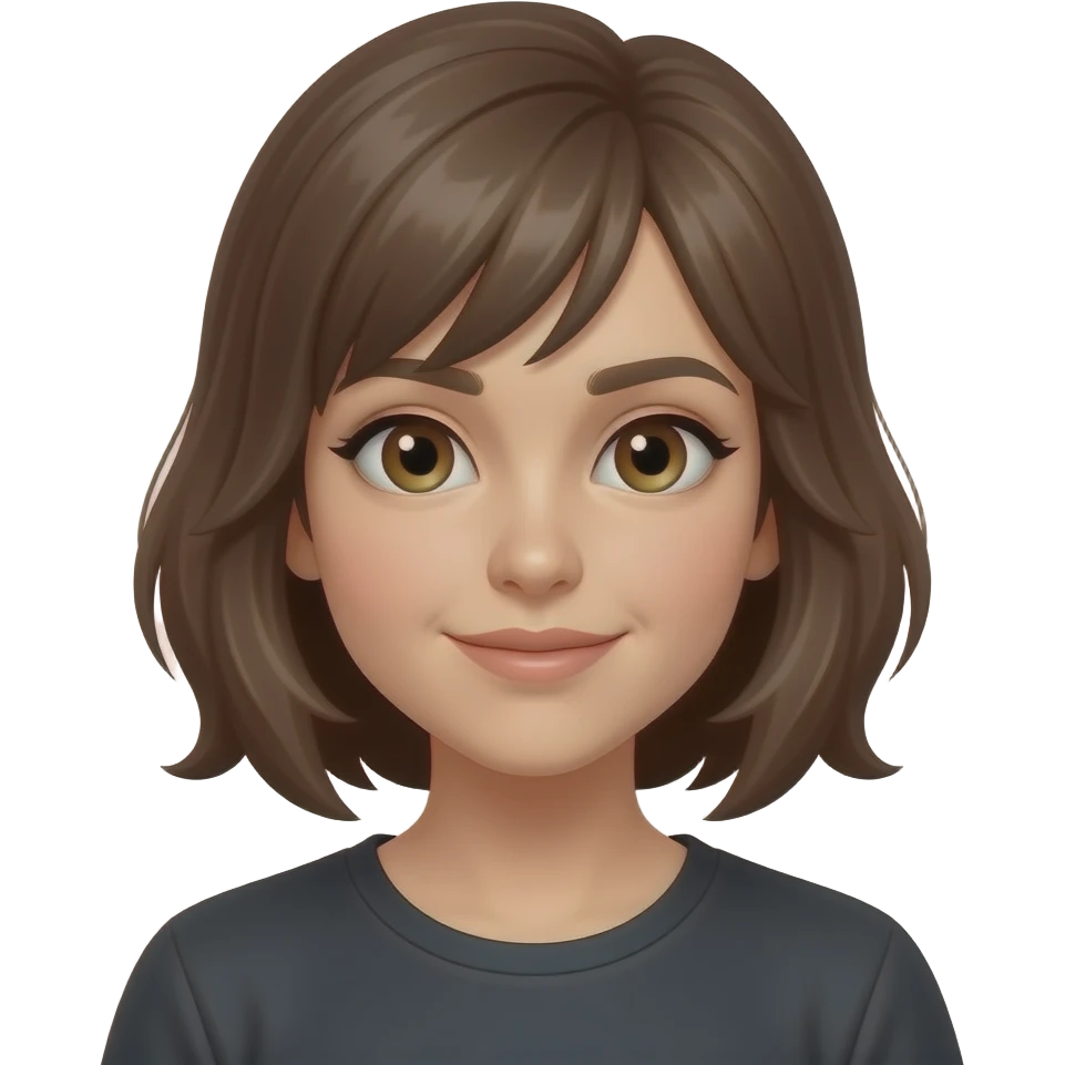 gameuse, femme, cheveux mi-long emoji