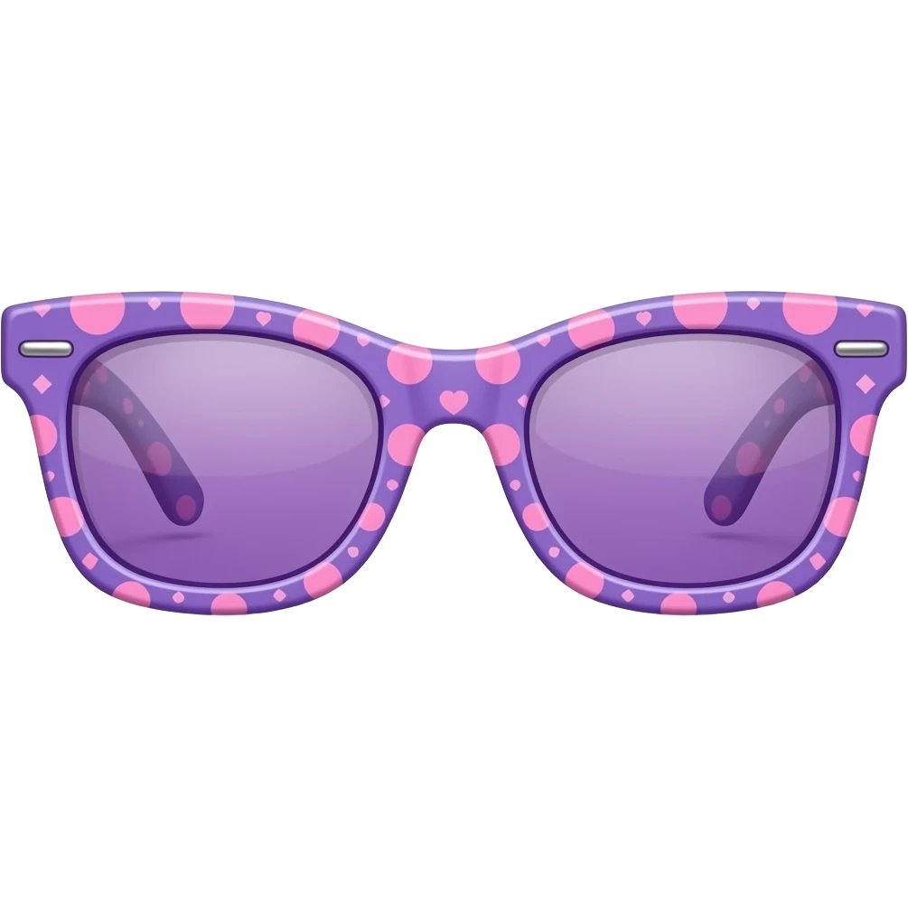 purple Sunglasses inspired by barbie colour pallete emoji