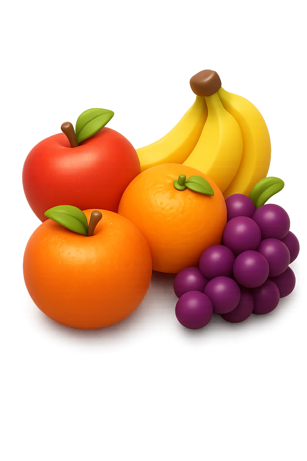 emoji 3d stile iphone che rappresenta montagnetta di frutta fresca 3d emoji