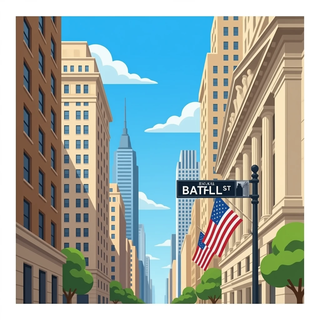Wall Street full view emoji